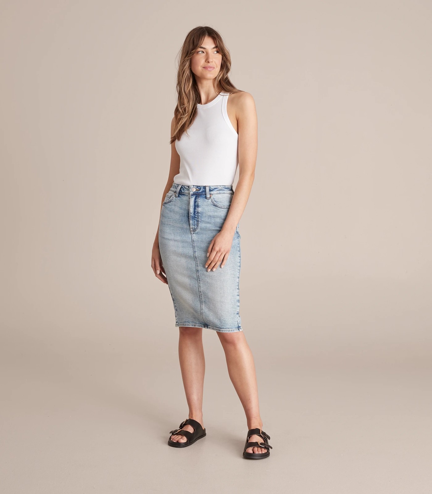 Denim pencil shop skirt australia