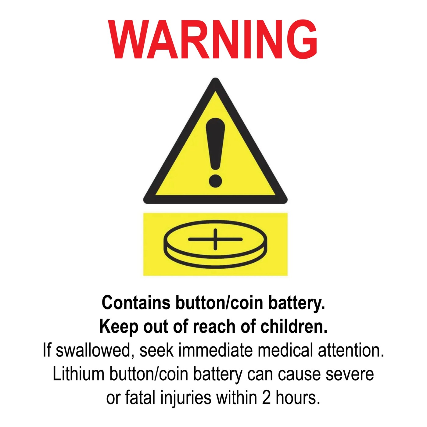 Button Battery Warning Graphics