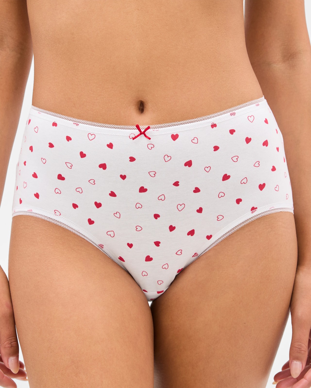 Australian Cotton 5 Pack Midi Briefs - Heart And Love 2 of 5