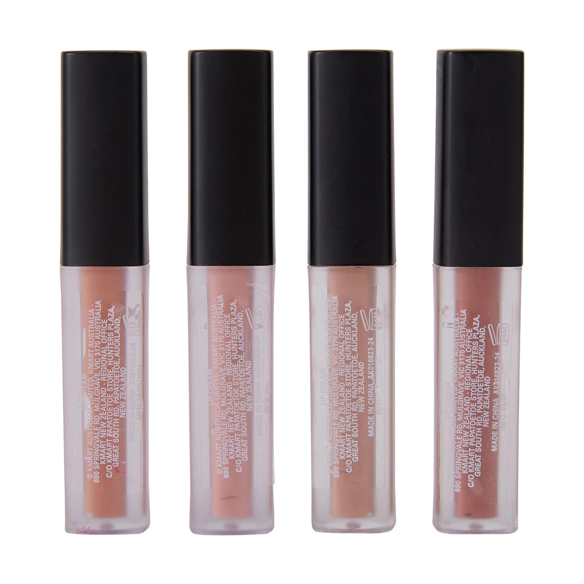 Liquid Lip Demi Matte Liquid Lipstick 4 Piece, Nude - OXX Cosmetics