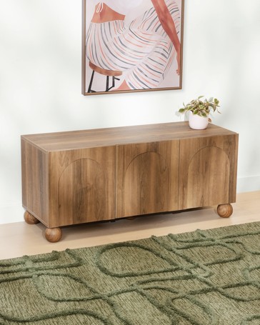 Anko Charles Entertainment Unit - Walnut