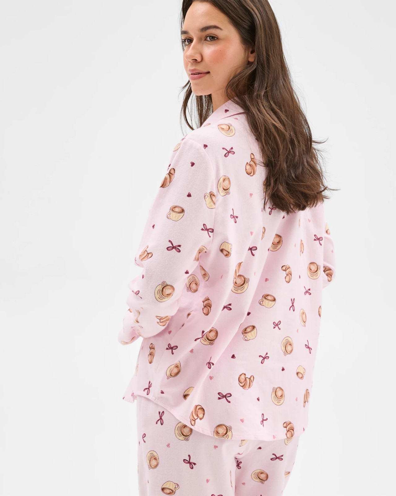 Australian Cotton Flannelette Pyjama Set - Croissant 6 of 6