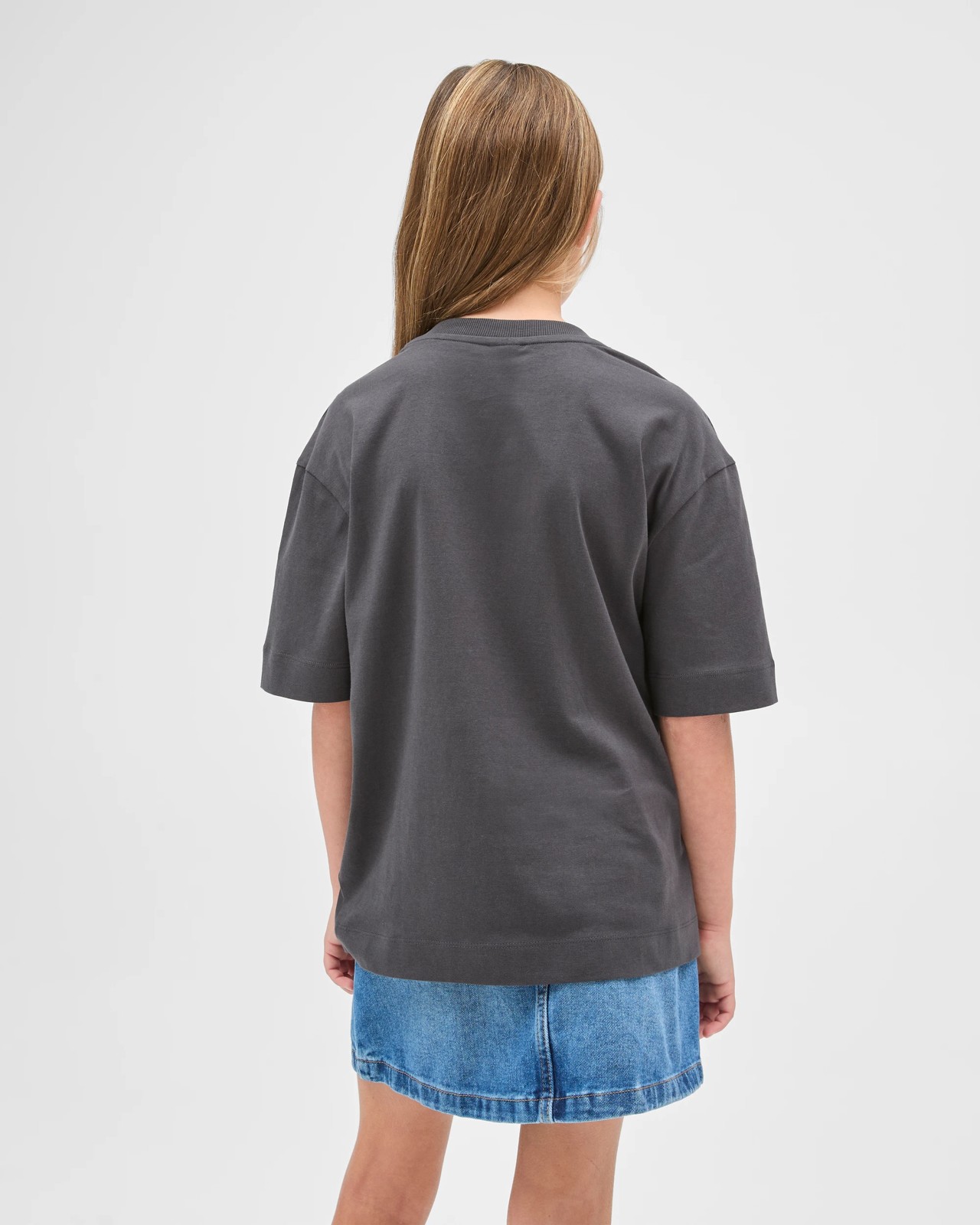 Australian Cotton Oversized T-Shirt - Lucky Charcoal 4 of 6