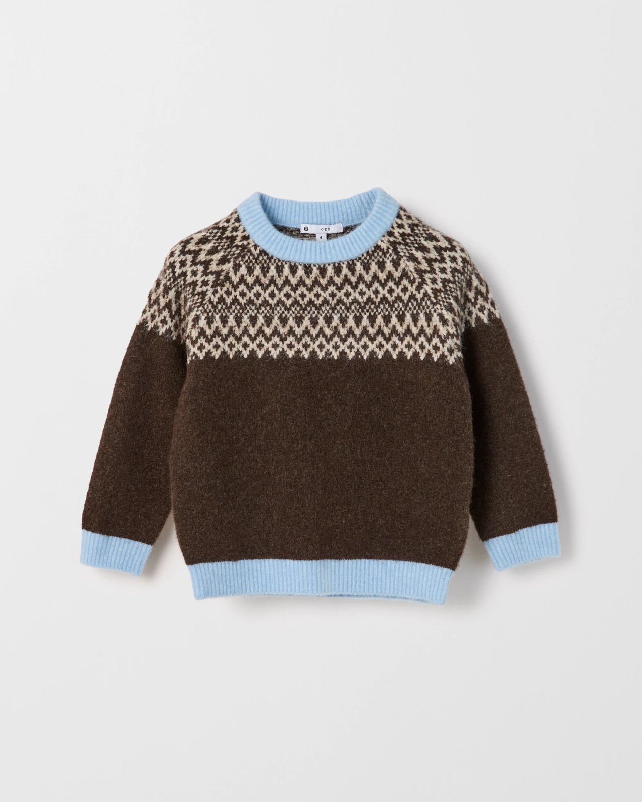 Fairisle Knit Crew Neck Sweater 5 of 6