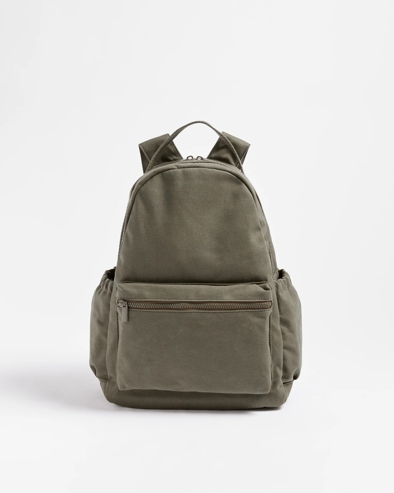 Basic Canvas Backpack Khaki Target Australia