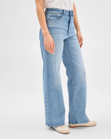 Shape Your Body Wide Leg Denim Jeans