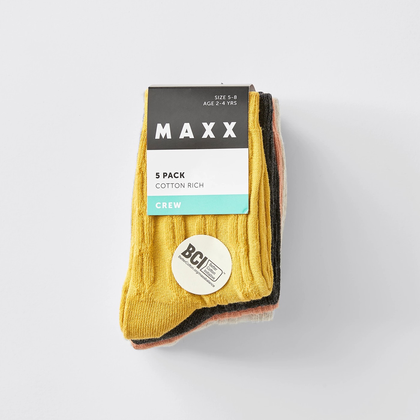5 Pack Maxx Crew Socks 3 of 3