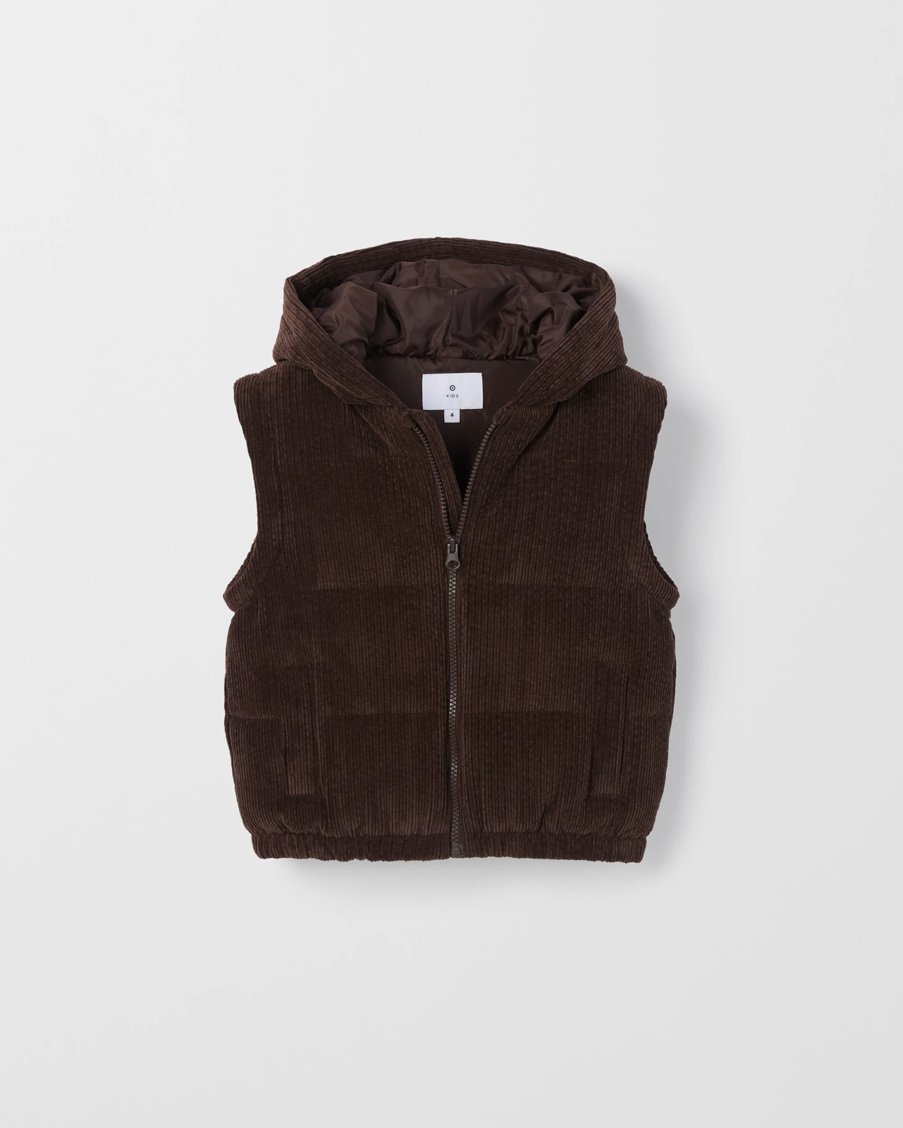 Cord Hooded Jacket with Removable Sleeves 2 of 3