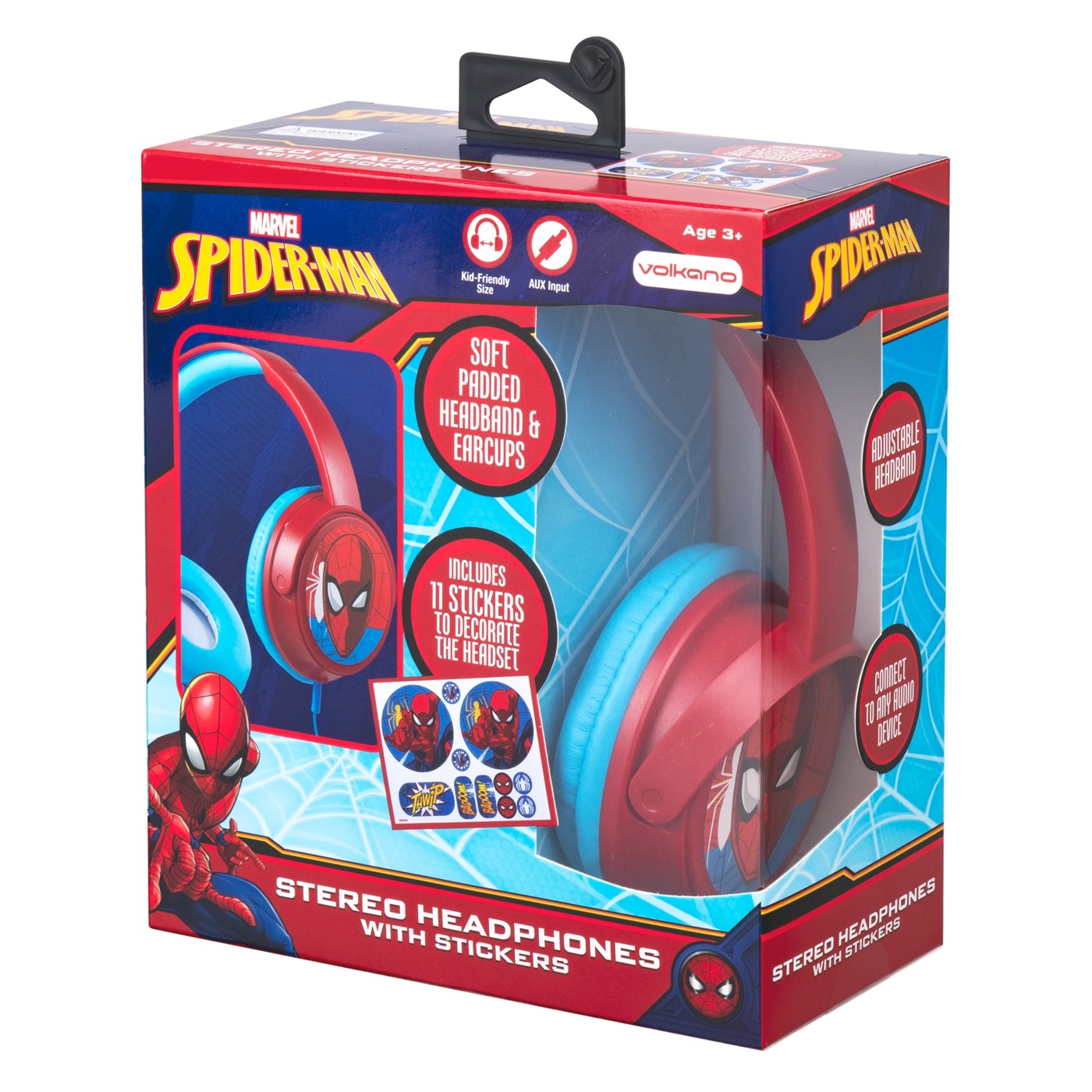 Marvel Spider Man Stereo Headphones with Stickers Target Australia