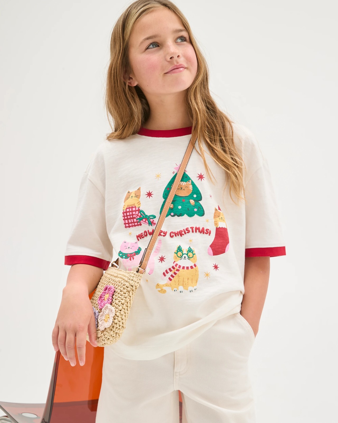 Australian Cotton Christmas Relaxed Ringer T-Shirt 2 of 6