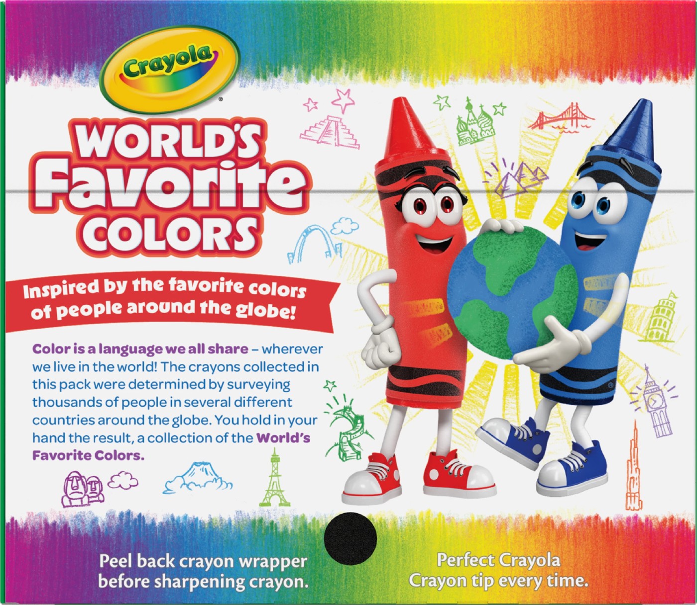 Crayola 64 Pack World's Favourite Colours Crayons 3 of 5