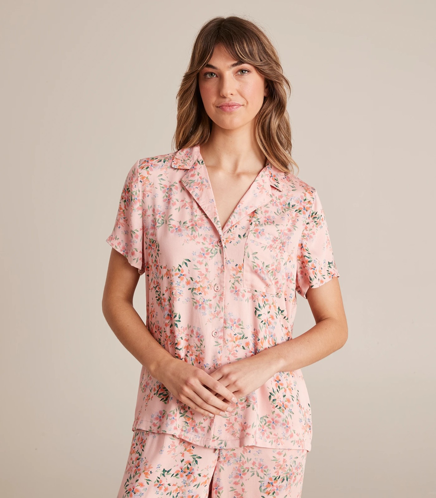 Viscose Shirt and Long Pants Sleep Pyjama Set Target Australia