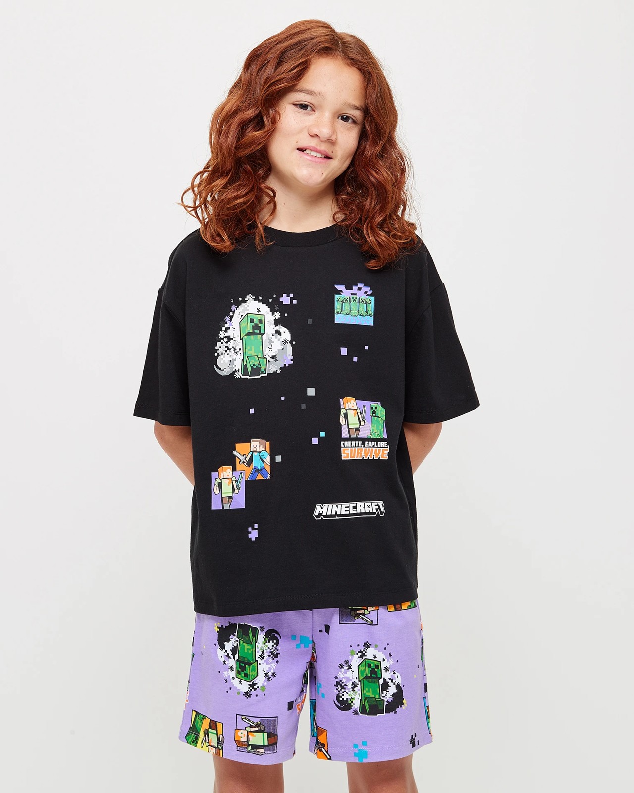 Minecraft Cotton Pyjama Set Target Australia