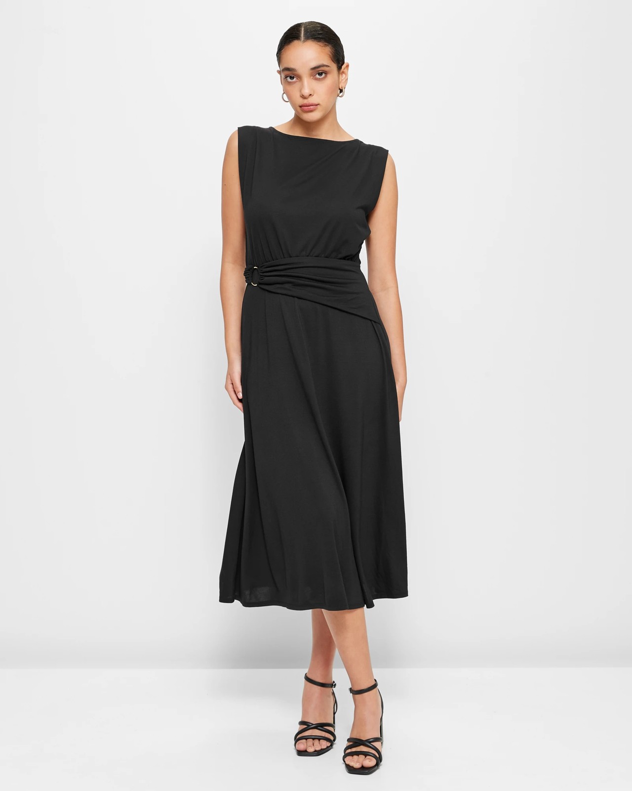 Sleeveless Draped Jersey Dress - Preview | Target Australia