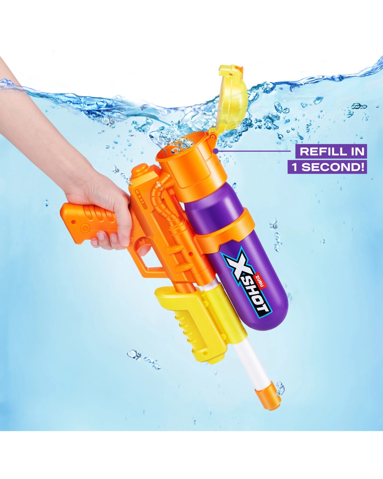 XSHOT Water Fast Fill Retro Water Blaster by ZURU 5 of 6