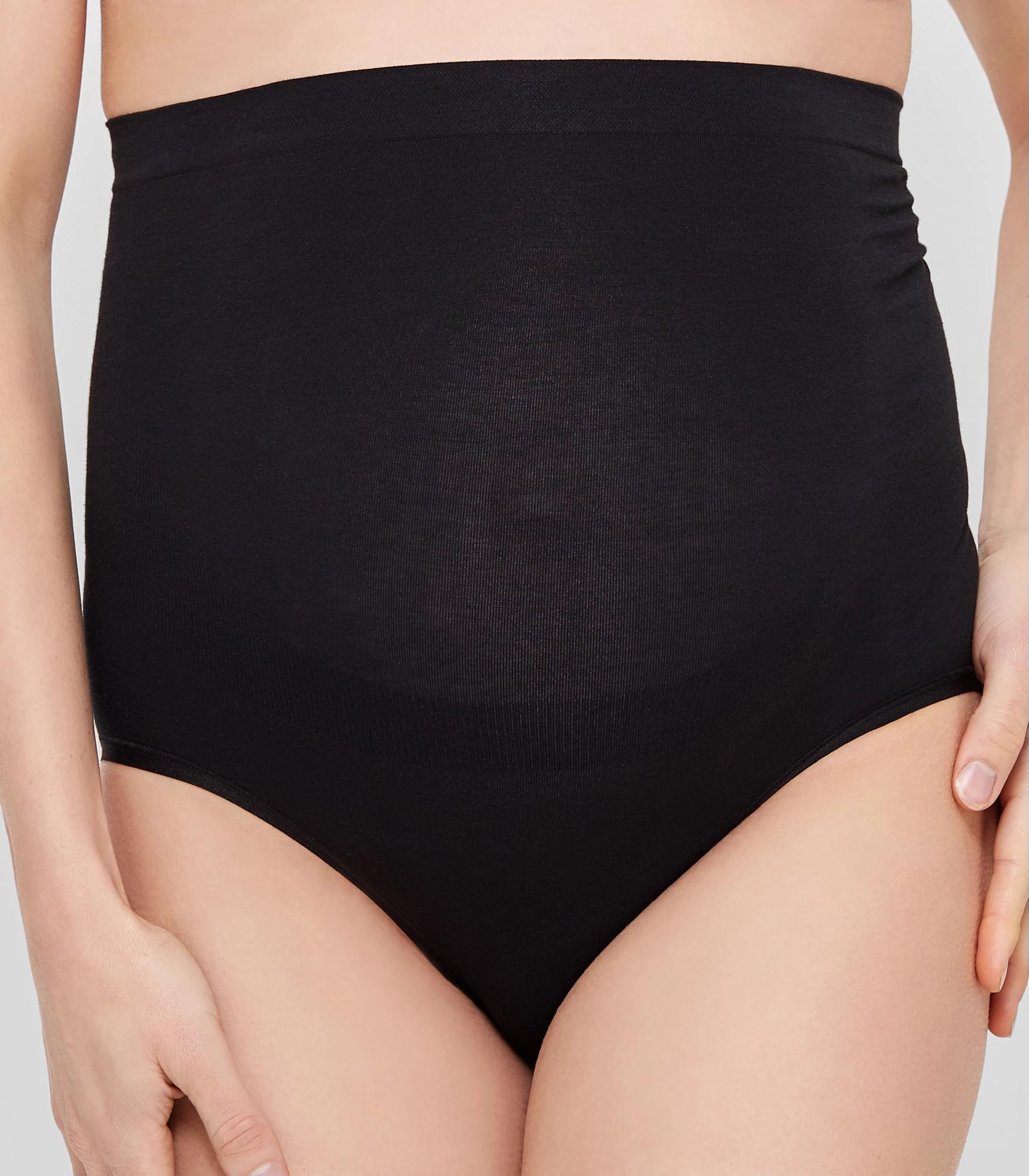 Pregnancy Tight Maternity Underwear Over The Belly - Black