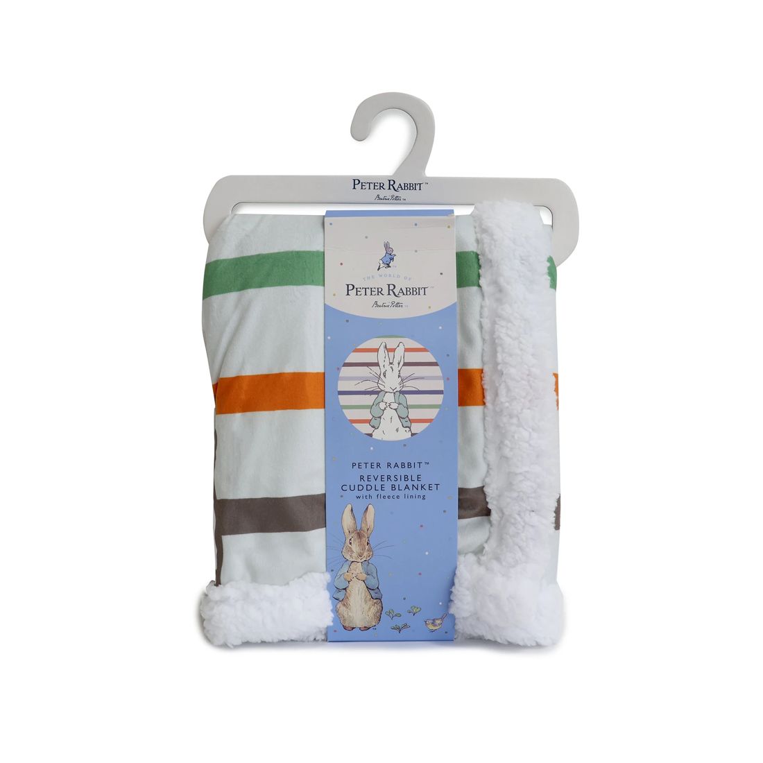 Peter Rabbit Reversible Fleece Cuddle Blanket Blue Target Australia