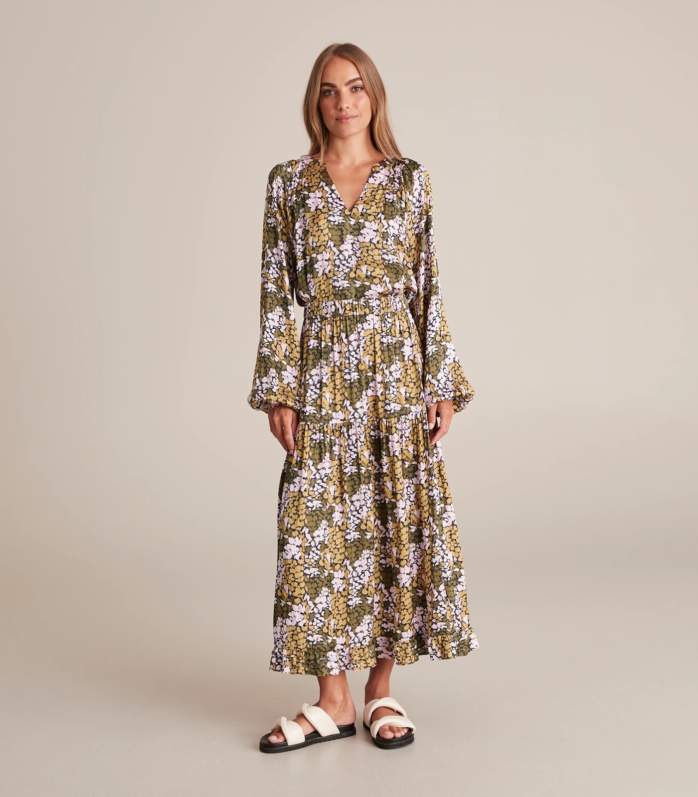 Preview Multi Ruffle Midi Skirt 2 of 6