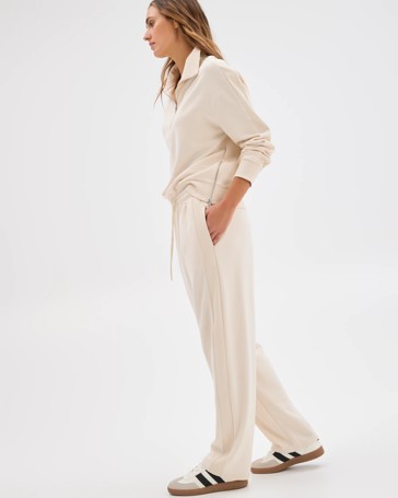 Movement Wide Leg Knit Panel Pants