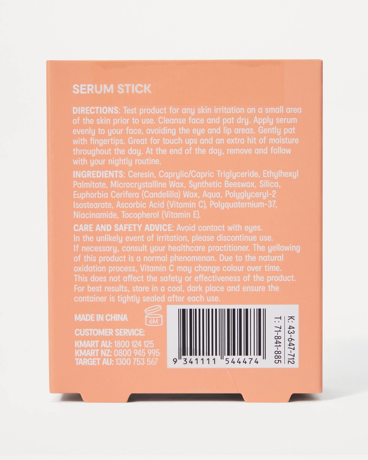 OXX Skincare AM/PM Brighten Serum Stick 20g - Vitamin C and Niacinamide 6 of 6