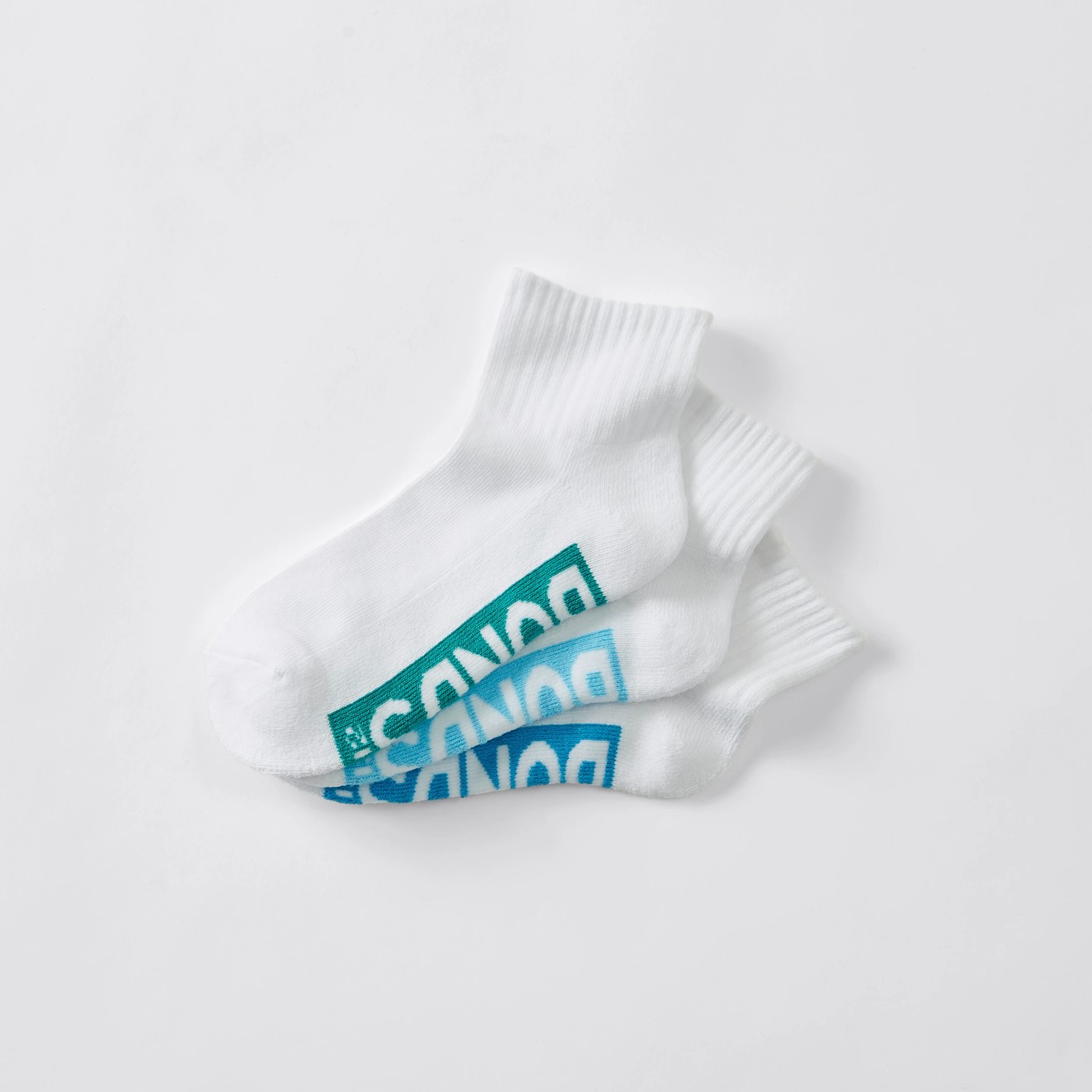3 Pack Bonds Cushioned 1/4 Crew Sports Socks 2 of 2