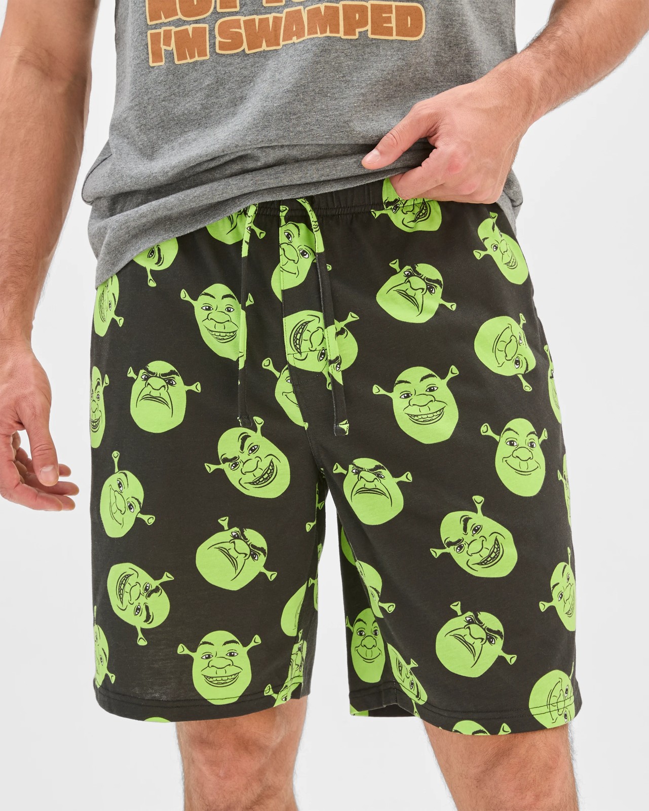 Shrek Top and Shorts Pyjama Set 5 of 6