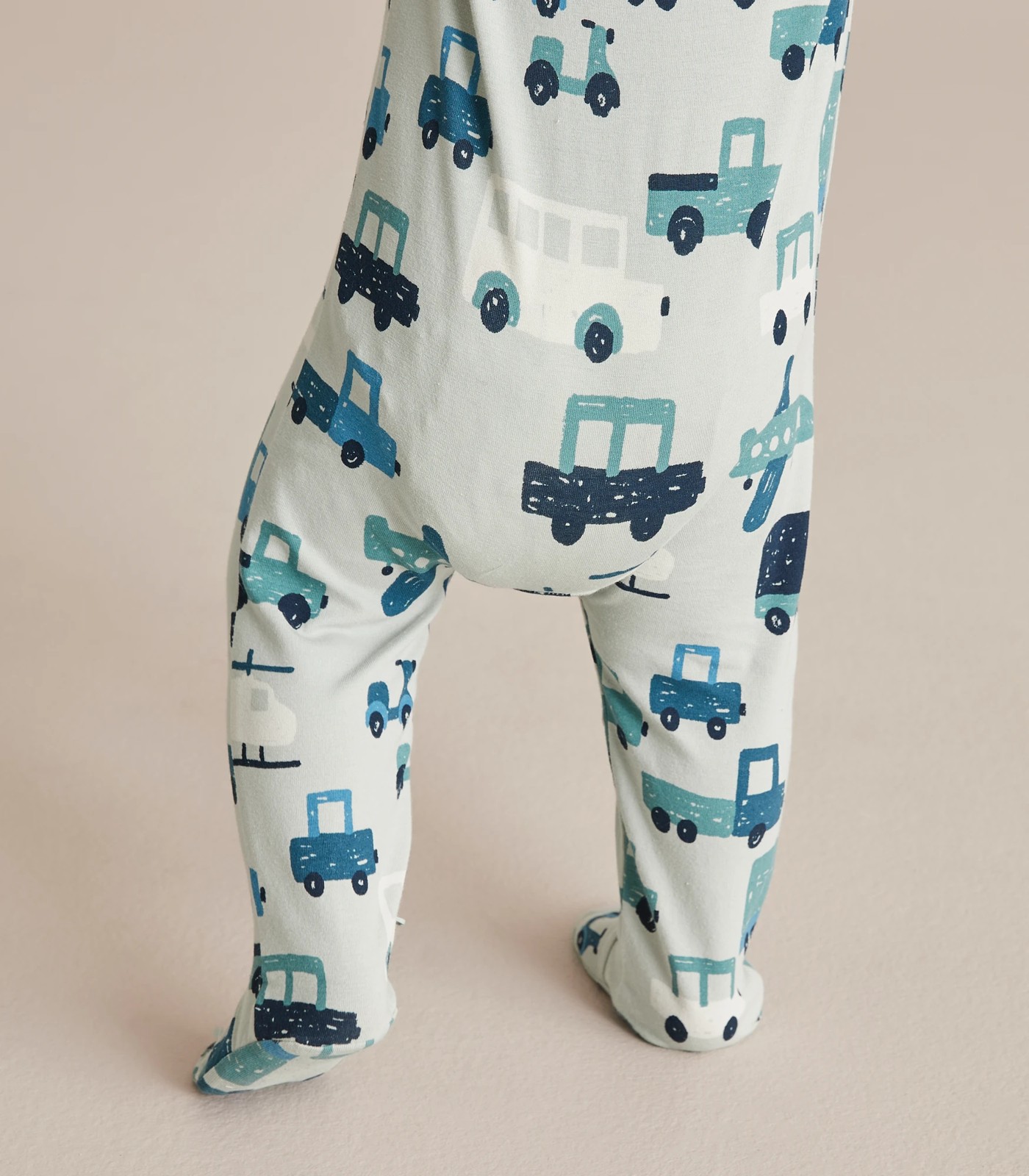 Baby Organic Cotton Print Zip Coverall 5 of 6