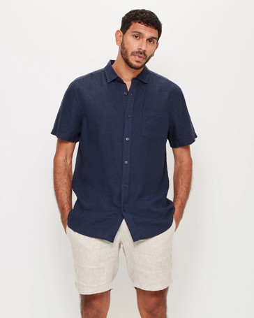 Short Sleeve Linen Shirt