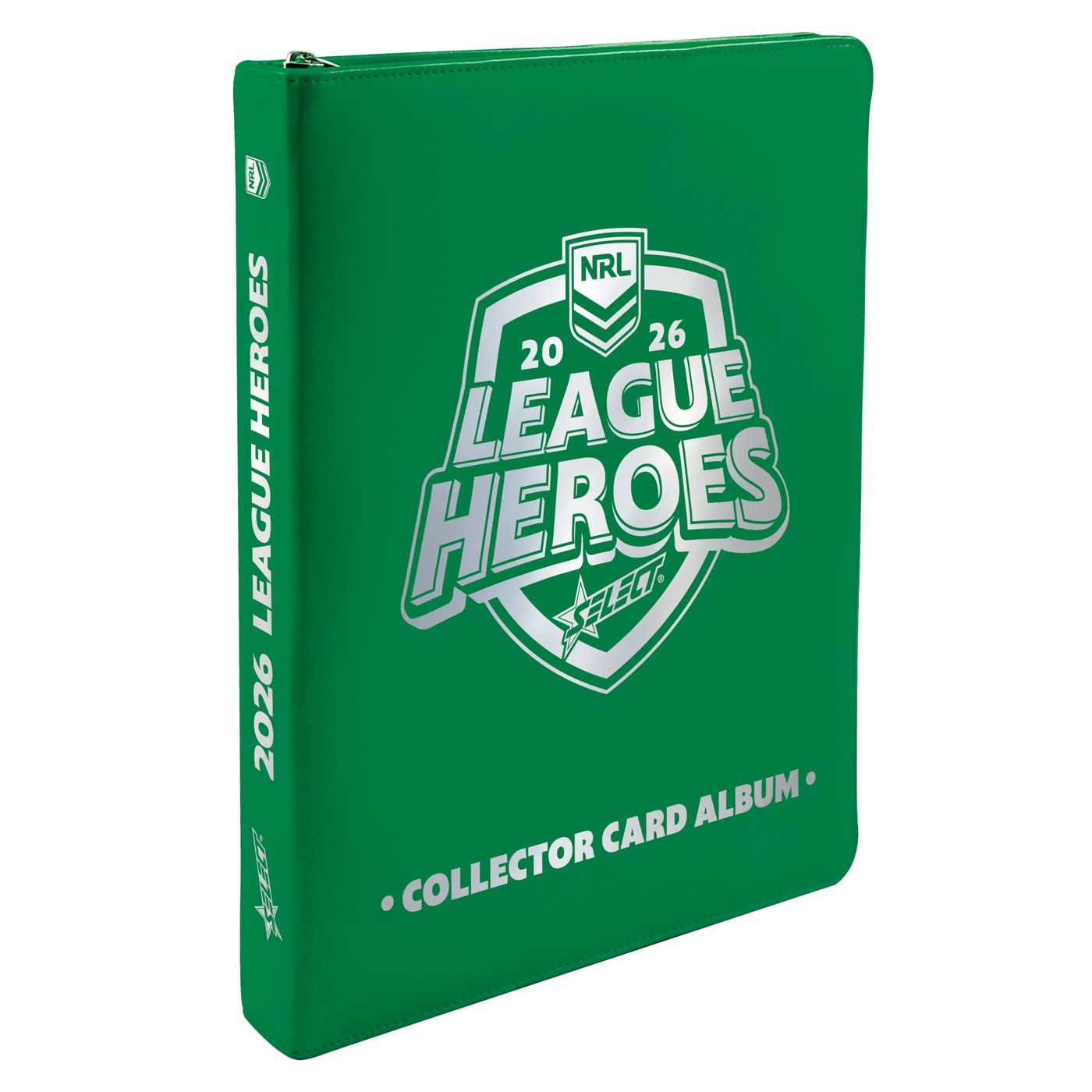 Official 2026 NRL League Heroes 2 Pack Vinyl Collector Card Album. 2 of 3