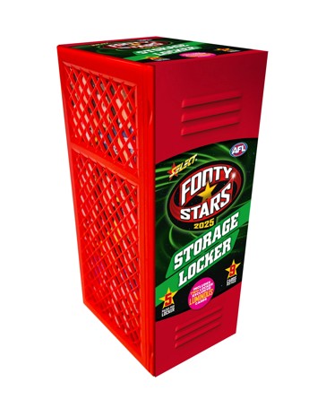 Official AFL 2025 Footy Stars Storage Locker Box