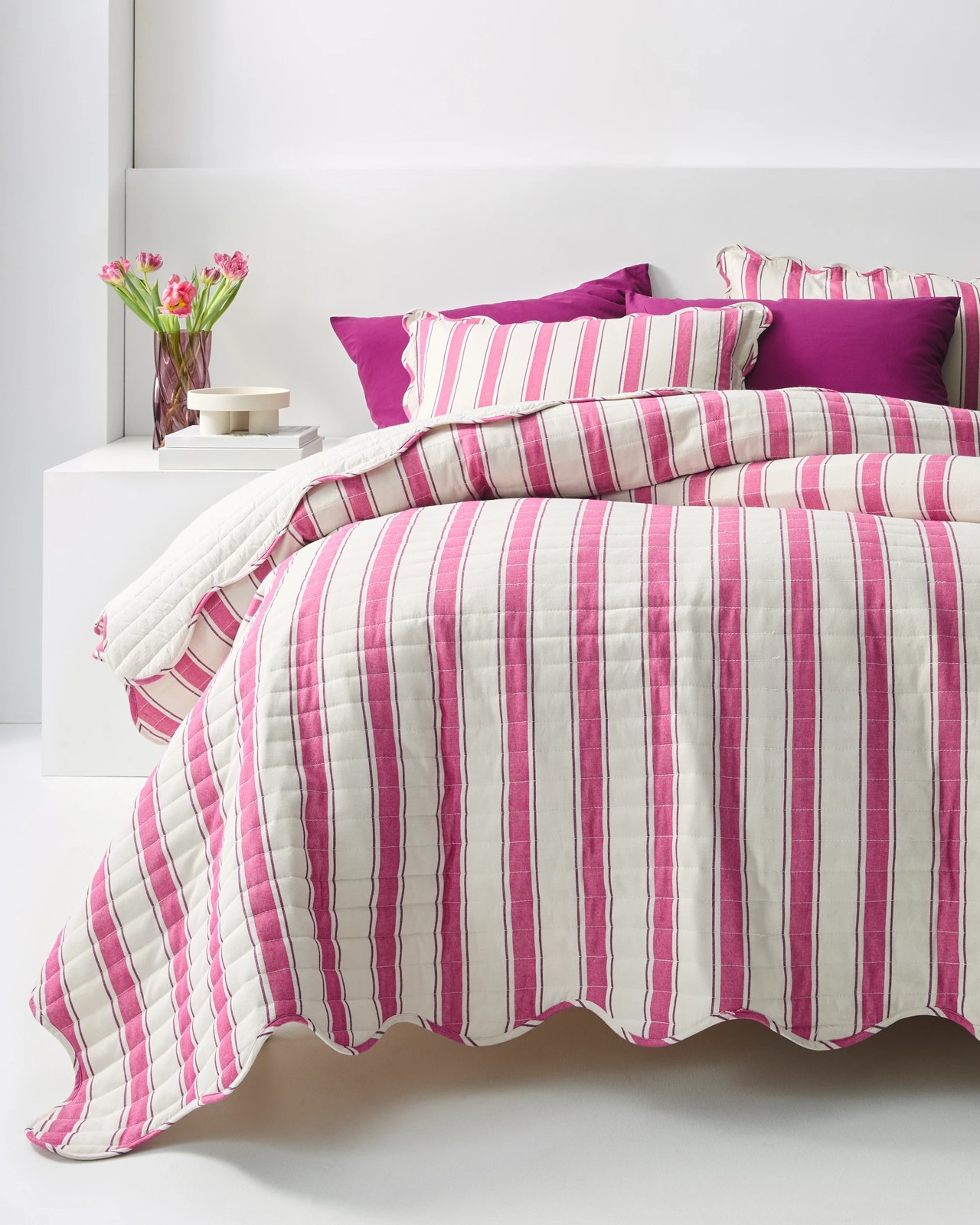 Esther Stripe Quilted Coverlet Set 2 of 6