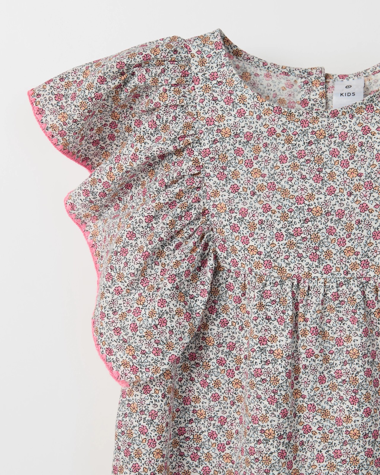 Woven Embroidered Dress - Multi Ditsy 2 of 2
