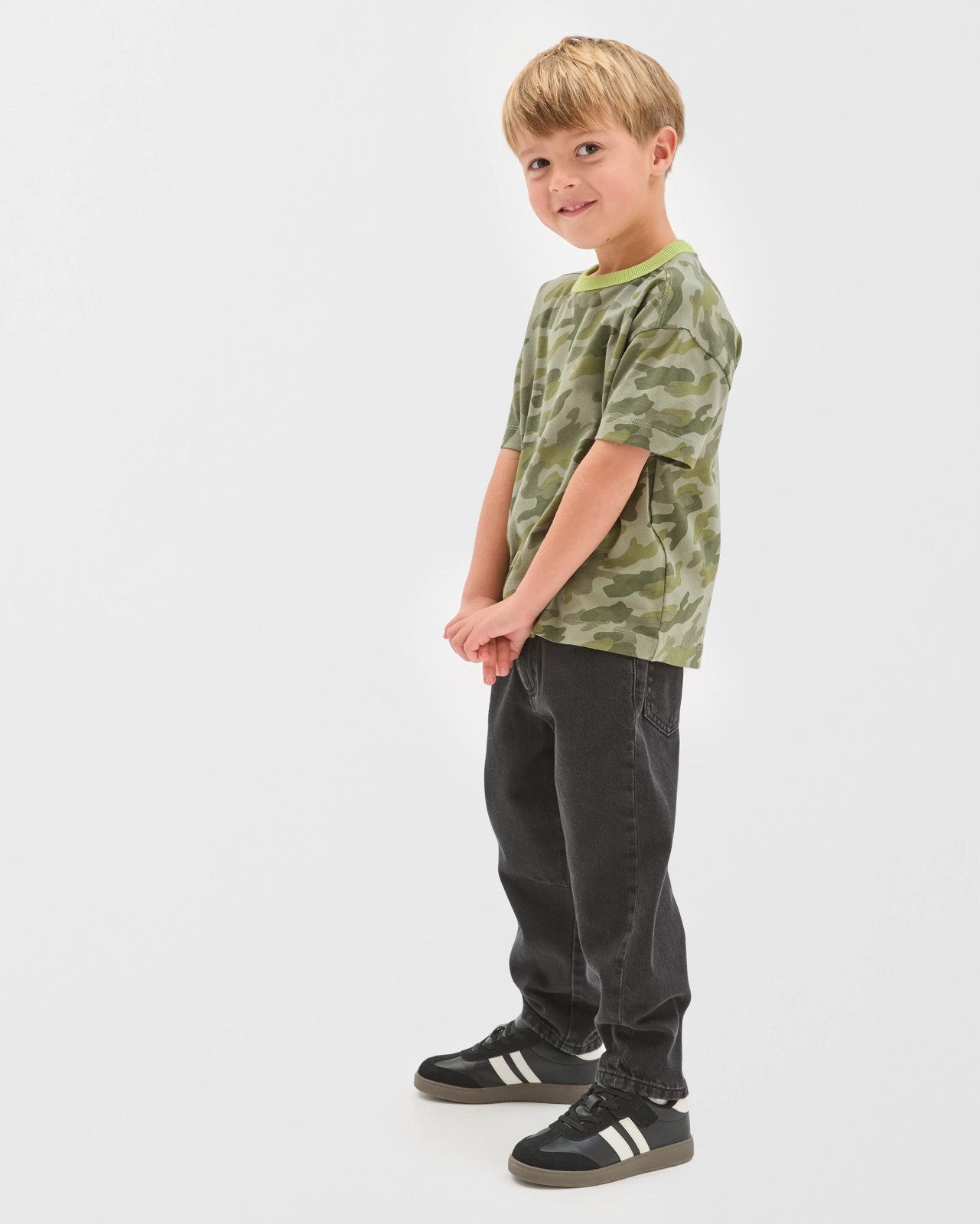 Australian Cotton Oversized Heavyweight T-Shirt - Camo 2 of 5