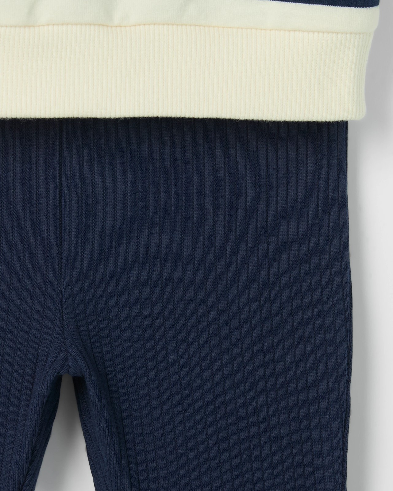 Baby Fleece Top & Rib Pants Set 3 of 3