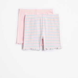 Baby Organic Cotton Bike Shorts 2 Pack - Stripe product image