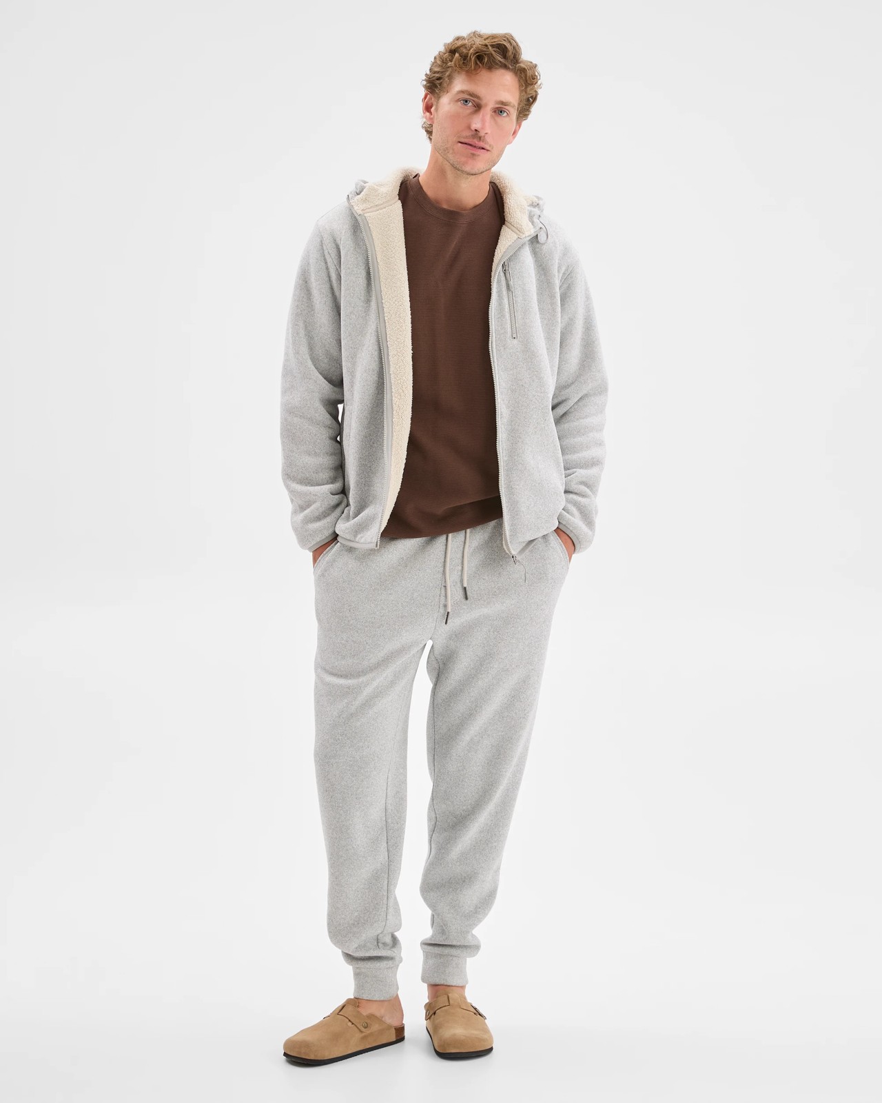 Cuffed Full Length Trackpants - Grey Marle 2 of 5