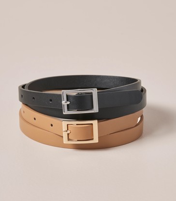 2 Pack Skinny Core Waist Belts