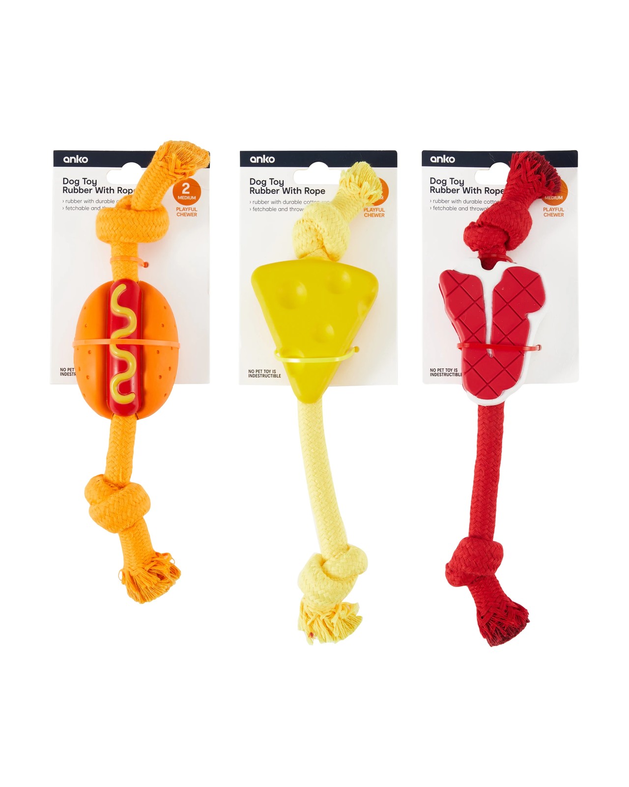 Anko Pet Chew Food Rope - Assorted 4 of 4
