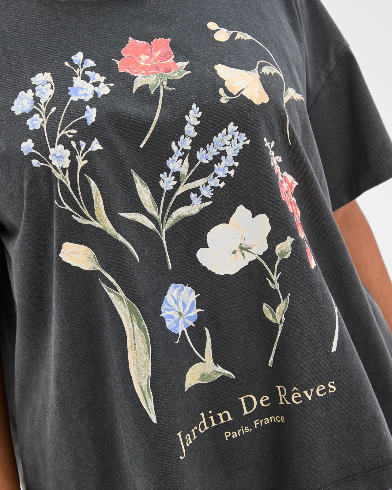 Plus Size Australian Cotton Graphic Split Hem T-Shirt 4 of 5