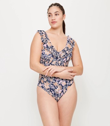 Frill One Piece Swimsuit - Shape Your Body