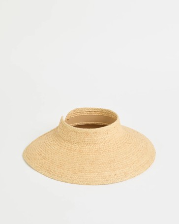 Packable Raffia Visor
