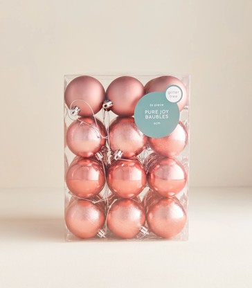 Christmas Baubles - 36 Pack