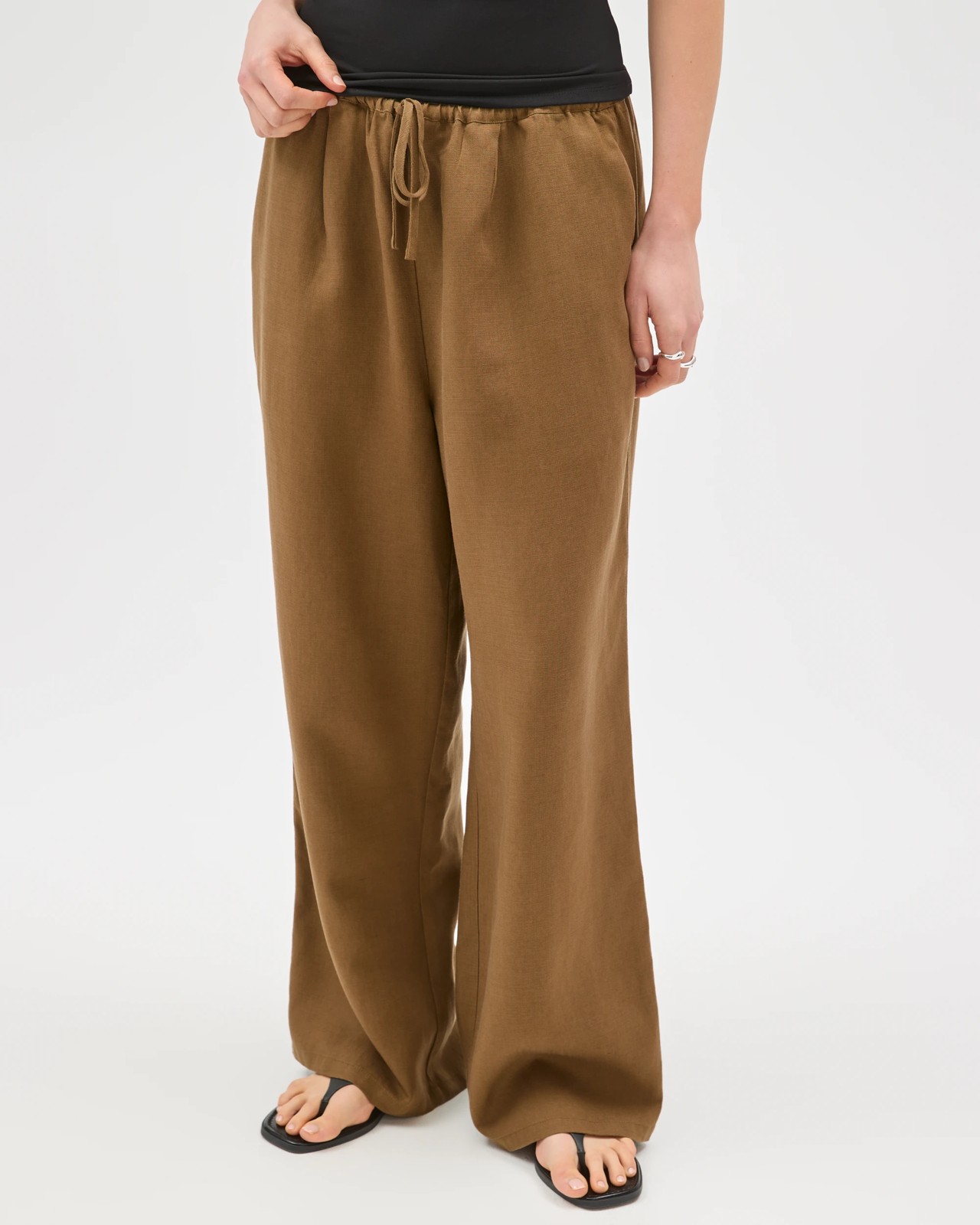 Lily Loves Wide Leg Pants - Deep Moss 5 of 5