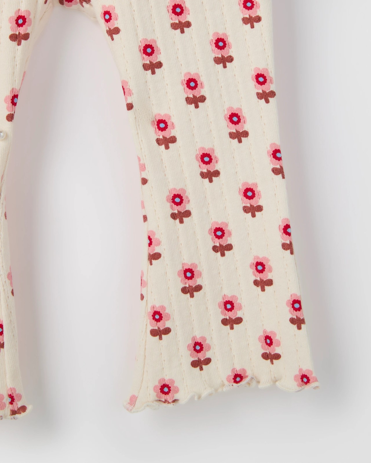 Baby Organic Cotton Jumper & Flare Pants 2 Piece Set - Daisy Garden 6 of 6