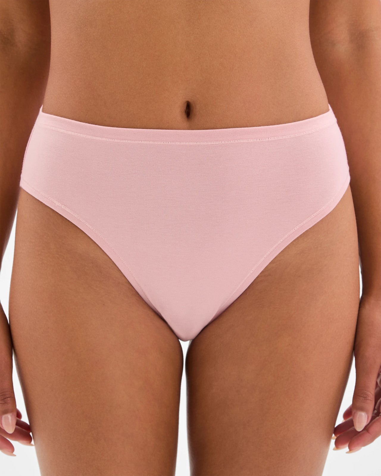 Bamboo 2 Pack High Cut Briefs - Dark Oak/Soft Rose 2 of 4