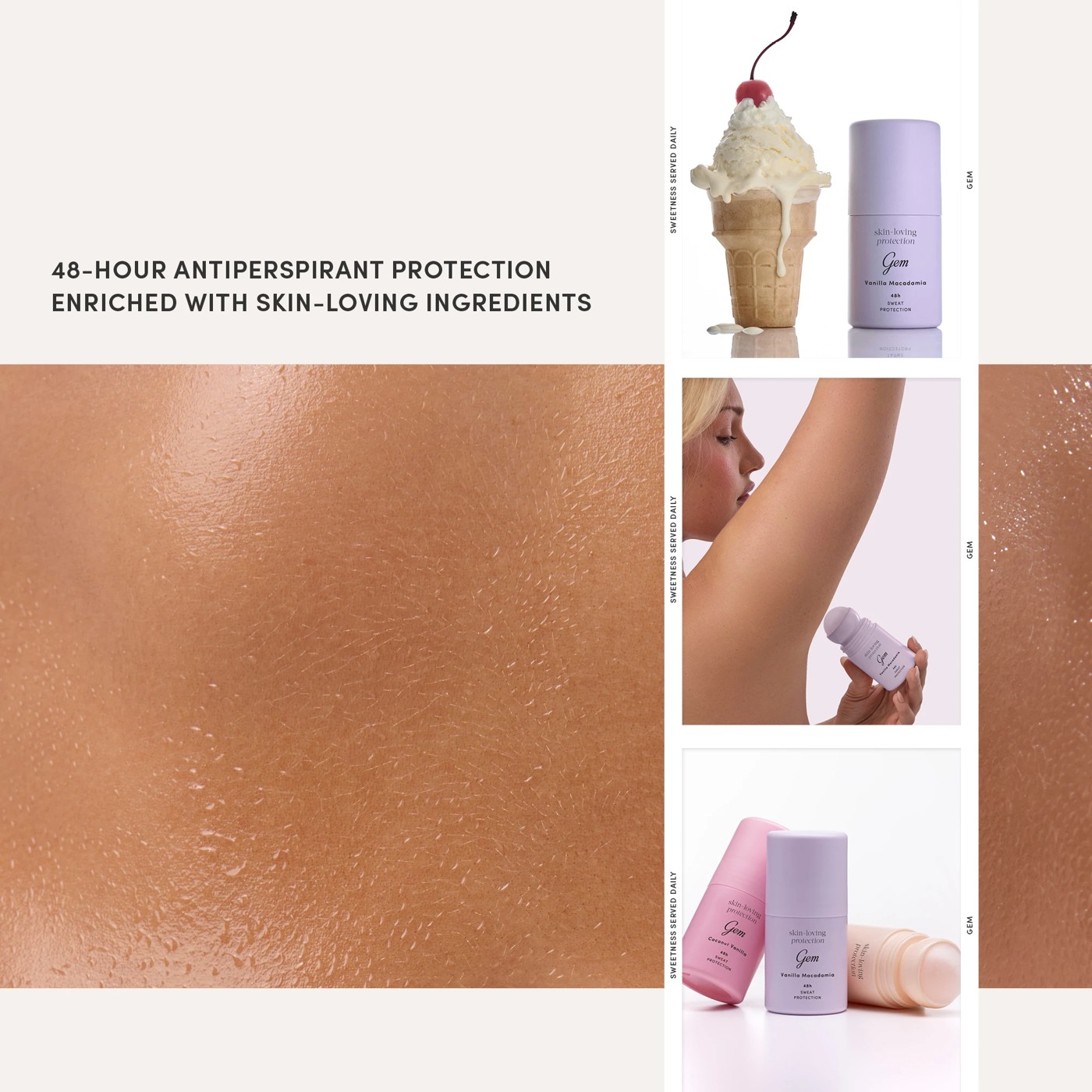 Gem Skin Loving Roll On Deodorant 50ml - Vanilla & Macadamia 6 of 6