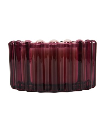 Anko Spiced Glow Ribbed Glass Candle