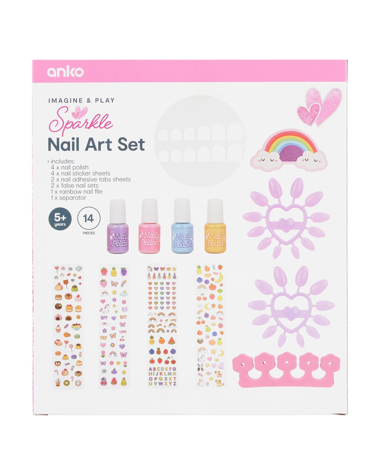 14 Piece Sparkle Nail Art Set 3 of 3