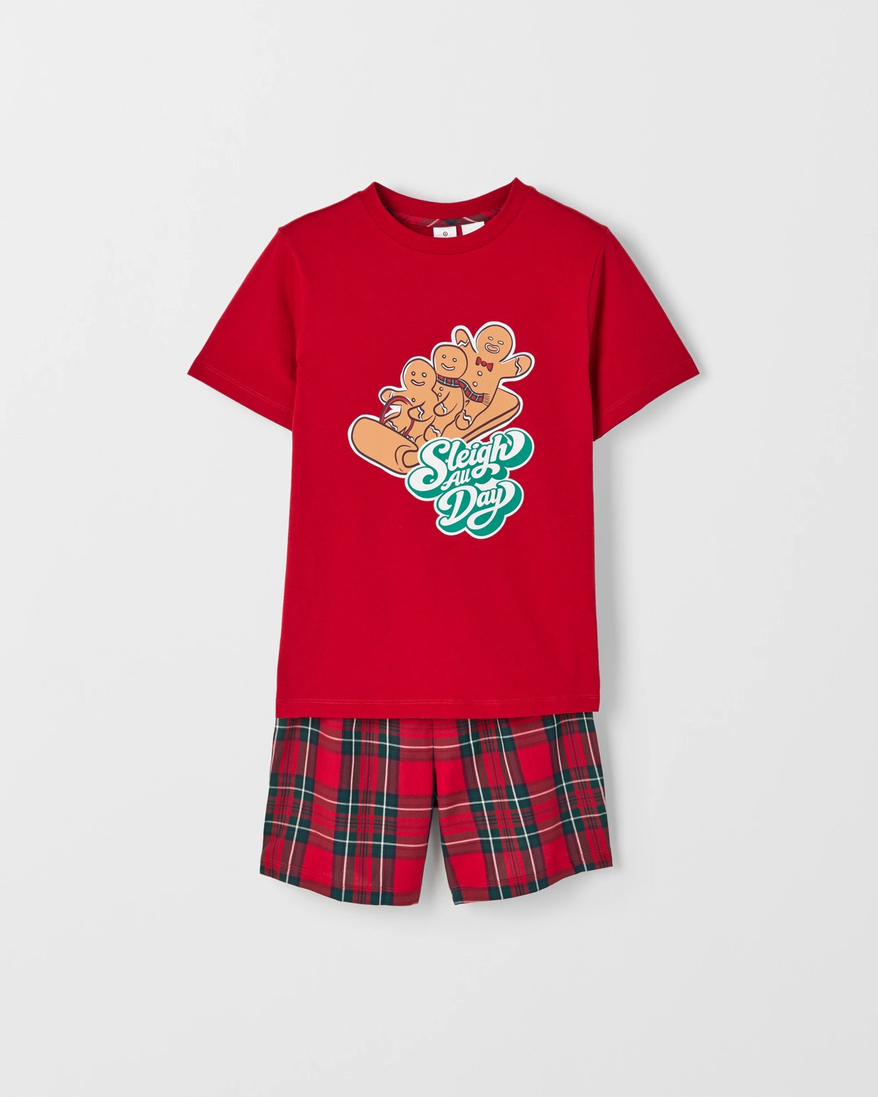 Family Matching Christmas Australian Cotton Older Kids Pyjama Set - Gingerbread Sleigh All Day 2 of 5
