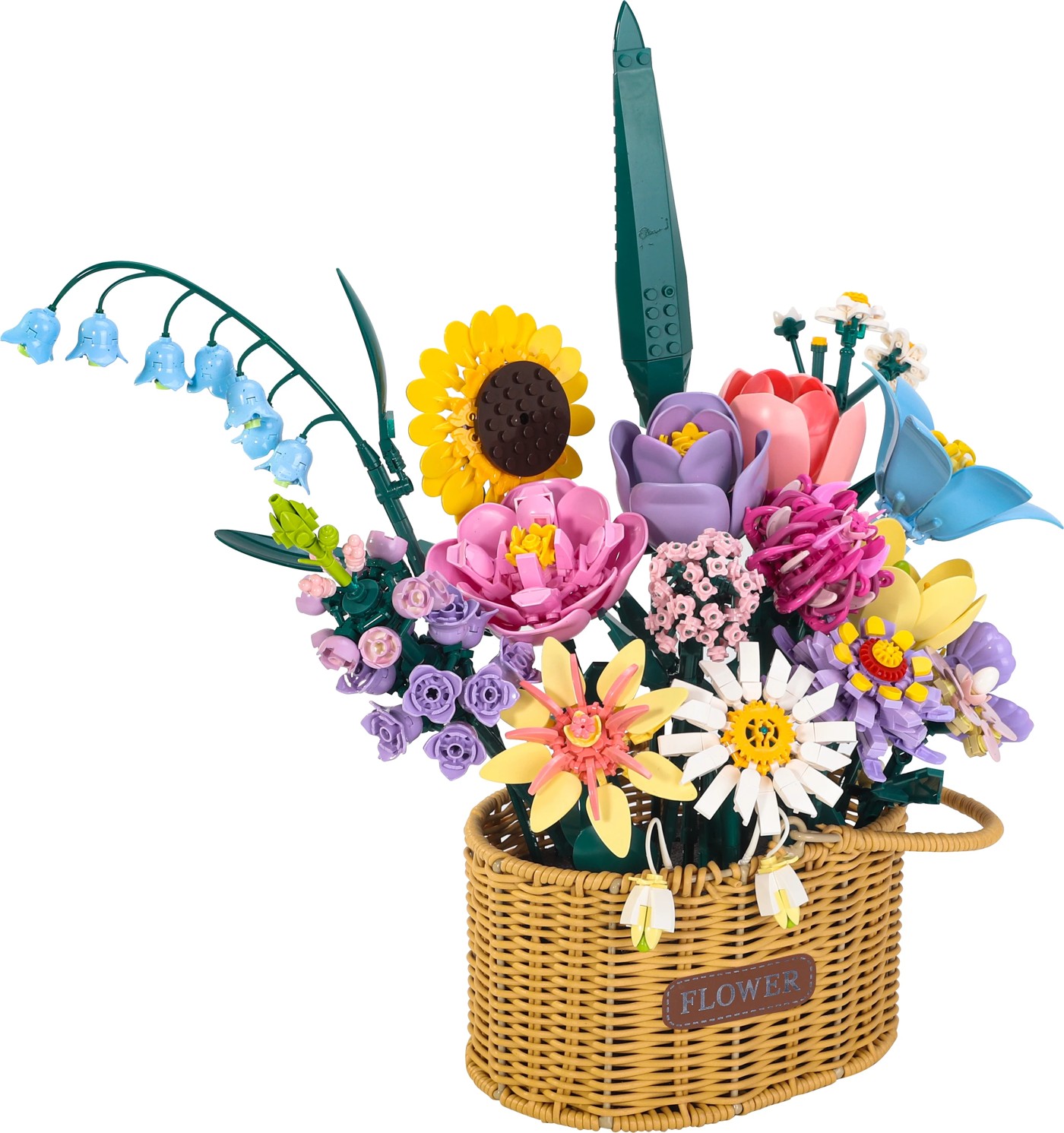 1250 Piece Blocks Flower Series: Flowers with Basket 2 of 5